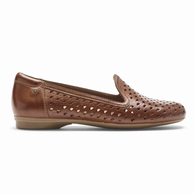 Flats Rockport Cobb Hill Maiika Woven Mulher Marrom PT-34610